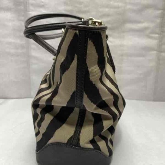 Coach w/COA Madison Eastwest Tote in Zebra Print Fabric - Picture 6 of 14